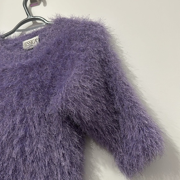 Faux fur Short Sleeve Sweater - Picture 3 of 4
